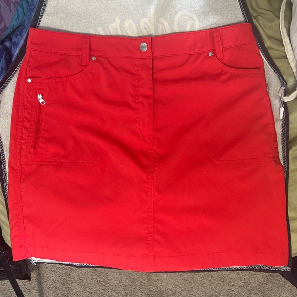⛳️ “Red-Hot Course Skort”- from tee time to latte time-Bundle & Save #GolfSkort - Picture 2 of 15